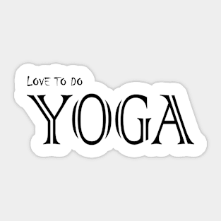 Yoga Sticker